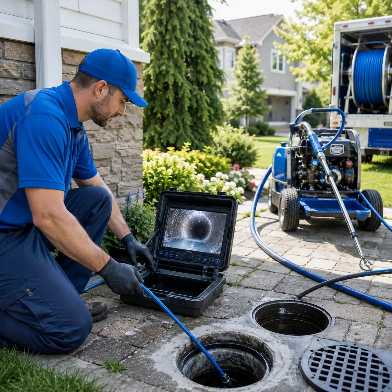 Outdoor drain cleaning professionals serving Robbinsville, NJ