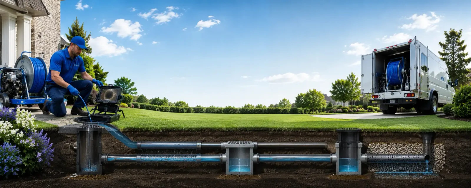 Outdoor drain cleaning information for Robbinsville, NJ